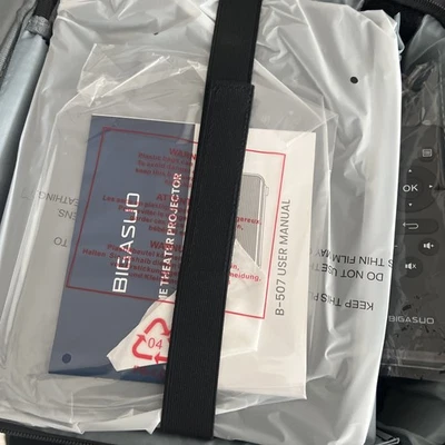 Bigasuo projector home theater B-506B Bluetooth,usb,32GB, 1080P New Open Box - Image 1 of 4