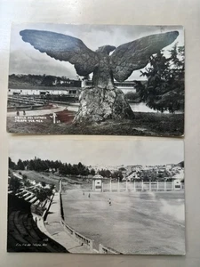 2 OLD VINTAGE MEXICAN XALAPA VERACRUZ ESTADIO , REAL PHOTO POSTCARDS - Picture 1 of 4