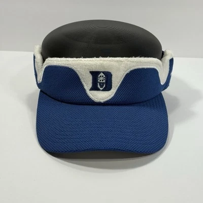 Duke Blue Devils Hat Cap Nike Elite Visor Team White Logo Swoosh Brim Spellout - Image 1 of 4