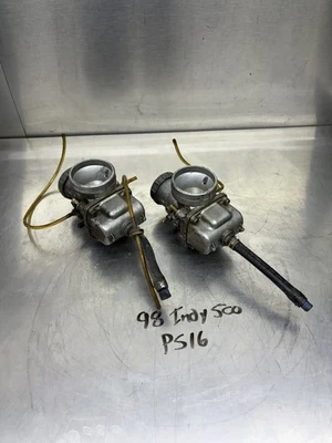 94 95 96 97 98 99 Polaris Indy 500 OEM Mikuni 38MM Juego de tapas de carburador Conjunto Foto 1 de 4