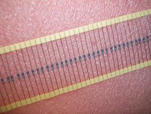 QTY (100) 383 Ohm 1/4W 1% PRECISION METAL FILM RESISTORS MF1/4-3830F KOA - Picture 1 of 4