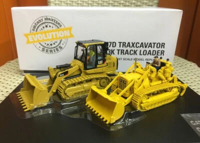 Evolution Cat 977D Traxcavator + 963K Track Loader 1:50 Diecast Masters DM85559 - Image 1 of 4