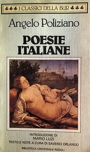 ANGELO POLIZIANO POESIE ITALIANE RIZZOLI BUR 1985 - Picture 1 of 1