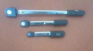 SK Tools Juego de llaves dinamométricas de trinquete preestablecidas de 3 piezas 1/4", 3/8", 1/2" unidad EE. UU. - Imagen 1 de 14