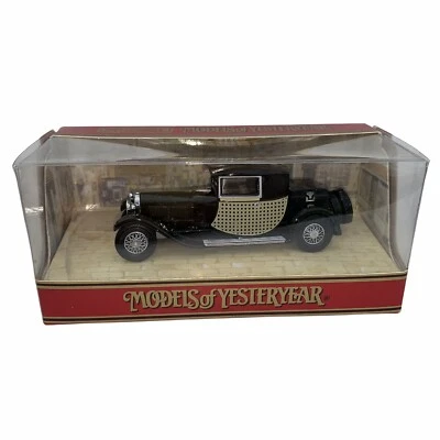 Matchbox Models of Yesteryear 1928 Bugatti T44 Black YY024 A/D NIB - Image 1 of 4