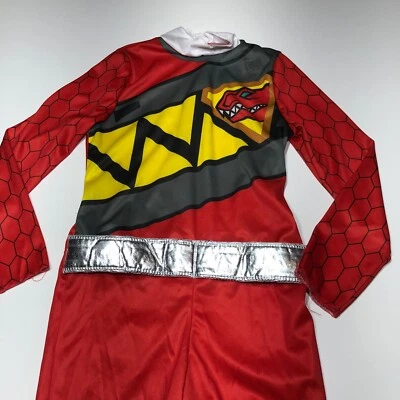 Mono Power Rangers Dino Supercharge Juvenil Pequeño Rojo Disfraz Body Solo Foto 1 de 4