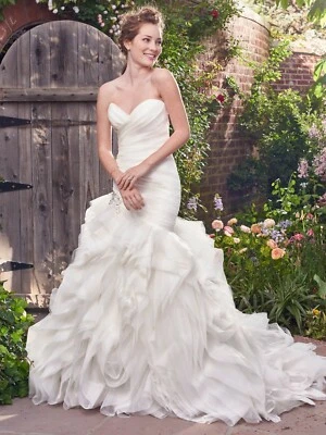 Maggie Sottero Isabelle, New Wedding Dress, Ivory Size 12, Mermaid Ruffled  - Image 1 of 4