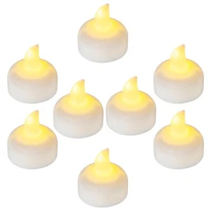 Waterproof Tea Lights LED Light Flameless Floating Candles Battery Operated - Picture 1 of 9
