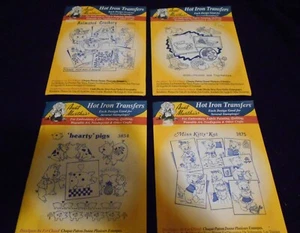 Aunt Martha's Iron on Transfers Set of 4 Packages New in Envelope Lot #1 - Picture 1 of 5