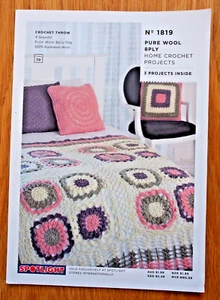 Spotlight Pattern Pamphlet - HOME CROCHET PROJECTS - 3 Designs in 8Ply - Picture 1 of 2