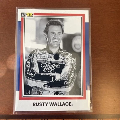 2022 Donruss Racing Base Retro 1981 Blue #190 Rusty Wallace /199 - Pontiac - Image 1 of 2