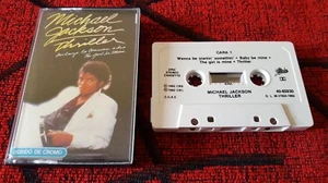 MICHAEL JACKSON *** Thriller *** ORIGINAL 1982 Spain CASSETTE NO PROMO CD LP #2 - Picture 1 of 3
