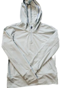 Athleta Girls 6 Hooded Top Thumbholes Long Sleeve Pale Blue Pocket XS Pullover - Picture 1 of 10