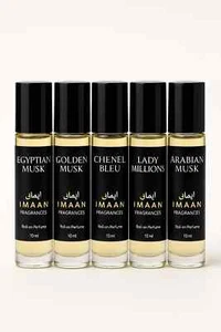 IMAAN 10ML TRADITIONAL PERFUME FRAGRANCE OIL ROLL ON ATTAR BUY 4 GET 1 FREE  - Picture 1 of 5