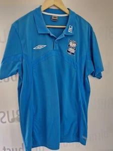 Birmingham City Umbro Football Polo Shirt Staff Player Issue XL Blues BCFC KRO - Picture 1 of 9