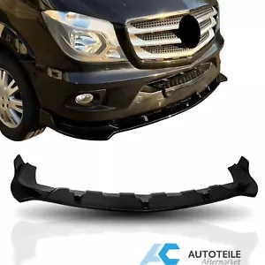 Front Bumper Lip Splitter For Mercedes-Benz Sprinter 2500 3500 W906 Gloss Black - Picture 1 of 5