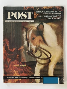 Saturday Evening Post Magazine 10/3/1964 Texas President LBJ JFK Saga of Lassie - Picture 1 of 22