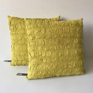 Coppia di cuscini decorativi di design KAS increspati 100% cotone 16 pollici Quadrato - Foto 1 di 12