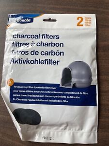 Petmate Charcoal Filters for Clean Step Litter Dome 2 Pack