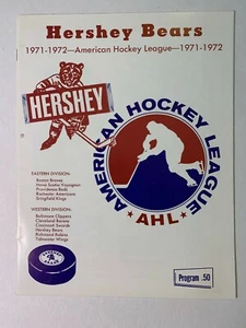 1971 (10/23) Hershey Bears vs Tidewater Wings AHL Hockey Program EXCELLENT Cond  - Picture 1 of 2
