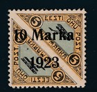 Estonia Lot 5 - Airmail: (#C7 VF - Mint H) Scott 2023 Catalog Value $650.00