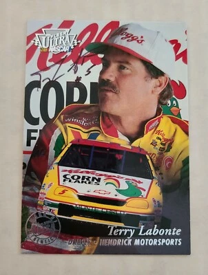 1996 Ultra Autographs Terry Labonte #NNO Insert Race Card - NASCAR Kelloggs - Image 1 of 2
