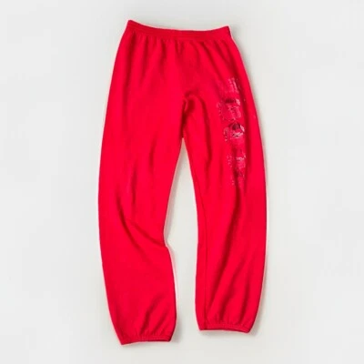 Georgia Bulldogs Sweatpants Mens L Distressed Faded Red USA Made Vintage  - Image 1 of 4