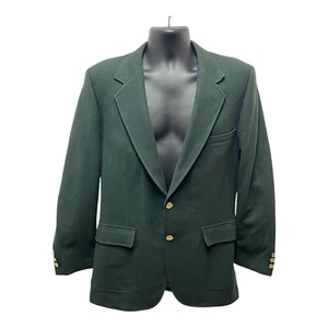John Alexander Mens Sport Coat Wool Jacket Classic Blazer Green Lined Size 42 - Picture 1 of 14