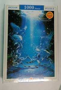 Puzle de 1000 piezas del horóscopo Piscis que brilla en la oscuridad - Imagen 1 de 3