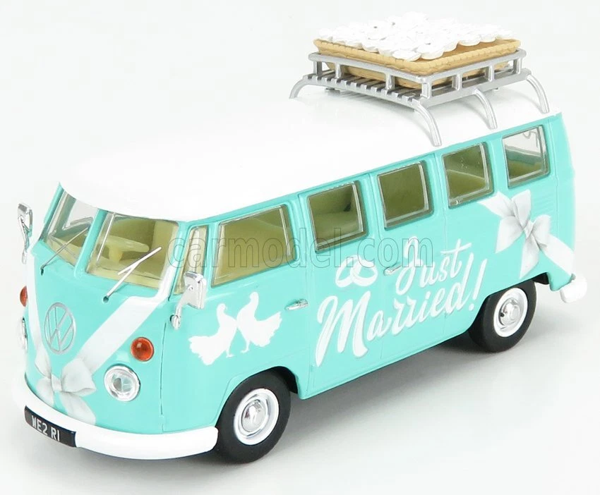1/43 CORGI - VOLKSWAGEN - T1 MINIBUS JUST MARRIED 1961 CC02737 - Immagine 1 di 1