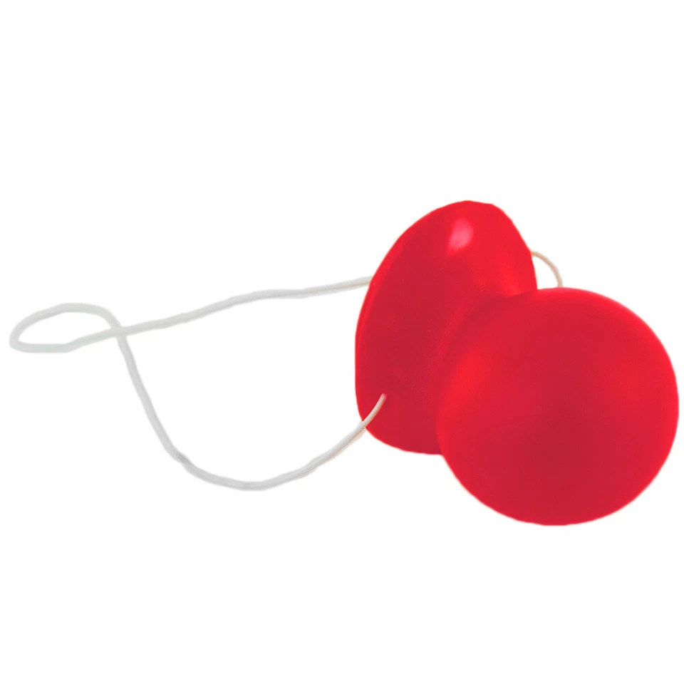 Red Honking Squeaking Clown Nose With Elastic - Image 1 of 4
