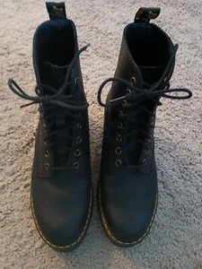 Dr. Martens Shriver Hi Fashion Stiefel, schwarz 7 Leder, nur wenige Male getragen - Bild 1 von 11