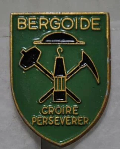 Mines - BERGOIDE puits de la TAUPE fermé en 1952 Augis alu peint parfait - Picture 1 of 2