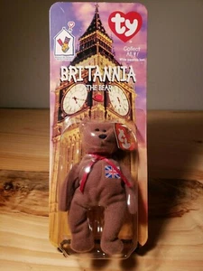 BRITANNIA The Bear McDonalds 1999 Ty Beanie Baby with rare error 1993 OakBrook  - Bild 1 von 6