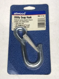 Attwood 7653L3 4 Zoll Stahl Allzweck Karabinerhaken - Bild 1 von 3