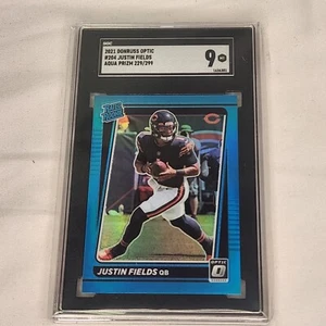 Panini Donruss Optic 2021 - Clasificado Rookie Aqua Prizm #204 Justin Fields/299 - Imagen 1 de 2