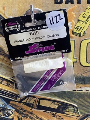 Serpent 1610 Transponder Holder Carbon NewInPack USA Shipped - Image 1 of 4