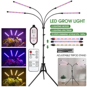 80 LED Grow Lights Full Spectrum for Indoor Plants with Adjustable Tripod Stand - Picture 1 of 23