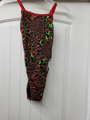 Traje de baño Speedo Endurance competitivo de una pieza para mujer 26 rojo nuevo con etiqueta Foto 1 de 4