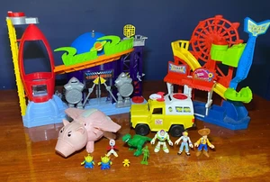 Fisher Price Toystory Lot: Pizza Planet Playset, Truck, Carnival, Porkchop - Picture 1 of 12