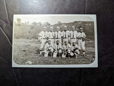 Como Nueva Tarjeta Postal de Atletas Deportivos de Estados Unidos RPPC Bryan OH Ohio Equipo de Béisbol Foto 1 de 2