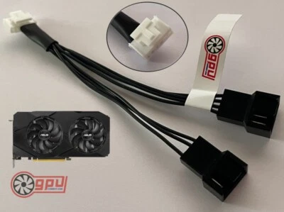 ASUS 6-Pin Fan Deshroud Adapter - GTX 1660Ti RTX 2060 2070 SUPER DUAL EVO V2 - Image 1 of 4