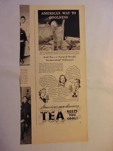 1938 EISTEE Keeps You Cool Vintage Printanzeige - Bild 1 von 1