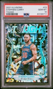 2021-22 Panini Illusions Stephen Curry Tough #23 PSA 10 gemme custodia nuova di zecca colpita - Foto 1 di 3