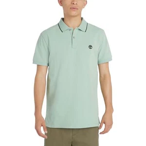Timberland Polo da Uomo Printed Logo Millers River Verde Taglia S Codice TB0A... - Foto 1 di 5