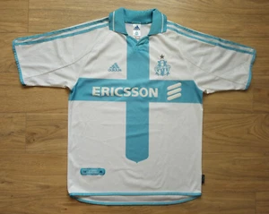 Olympique Marseille 2000-2001 Home Shirt Adidas Size M - Picture 1 of 20