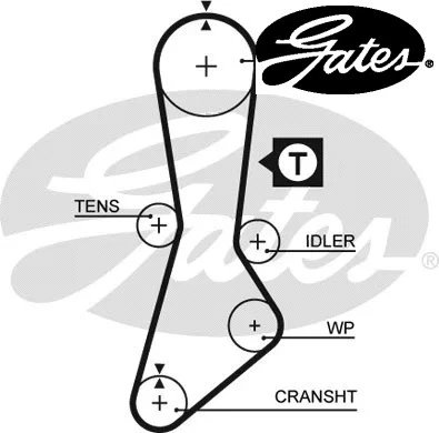 TIMING BELT 5264XS GATES I - Image 1 of 3