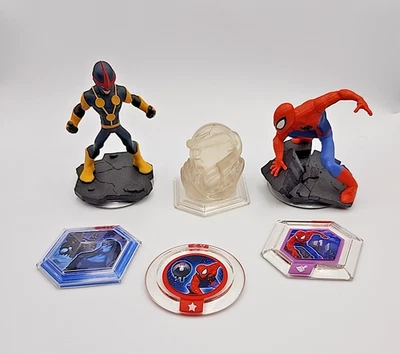 Disney Infinity Marvel 2.0 Edición Spider Man Nova Cristal Esmerilado 3 Disco de Potencia Foto 1 de 4