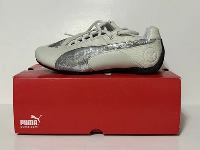 Women PUMA Sneakers Sz 7 Future Cat NIB Hard to find $79.99 White Silver Metallc - Image 1 of 4