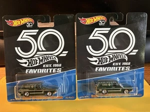 2-2018 Hot Wheels Premium 50th Favorites Custom 69 Volkswagen Squarebacks NIP - Picture 1 of 9